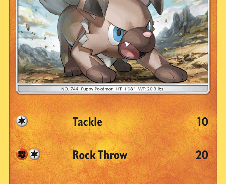 Rockruff Pokemon Kaart