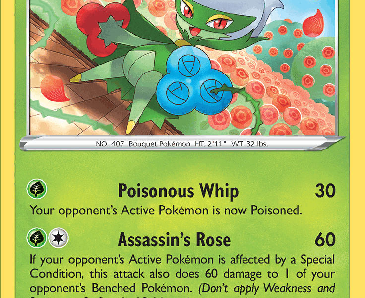Roserade Pokemon Kaart
