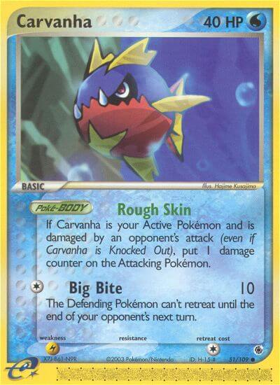 Carvanha Pokemon Kaart
