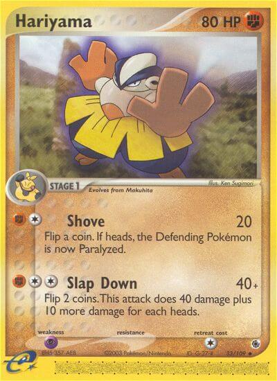 Hariyama Pokemon Kaart