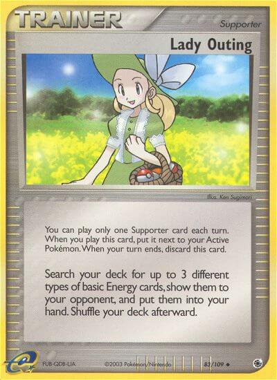 Lady Outing Pokemon Kaart