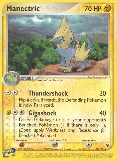 Manectric Pokemon Kaart