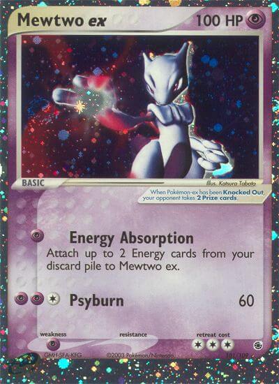 Mewtwo ex Pokemon Kaart
