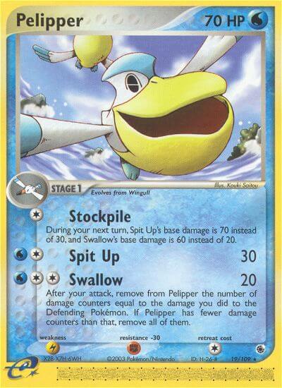 Pelipper Pokemon Kaart