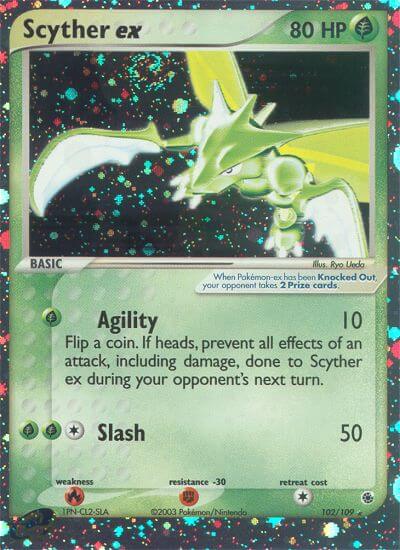 Scyther ex Pokemon Kaart