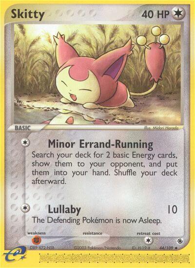 Skitty Pokemon Kaart