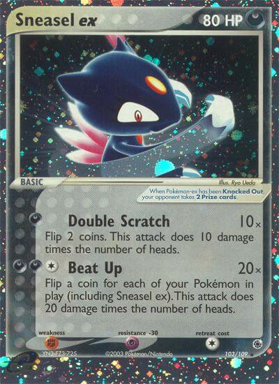 Sneasel ex Pokemon Kaart