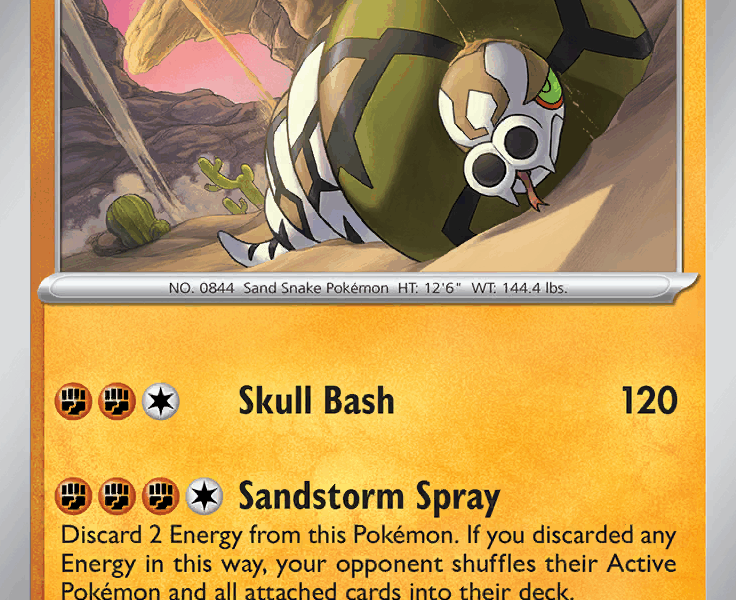 Sandaconda Pokemon Kaart