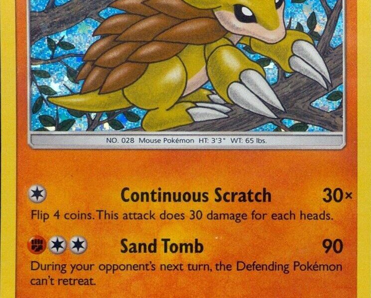 Sandslash Pokemon Kaart