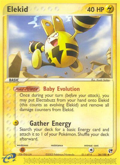 Elekid Pokemon Kaart