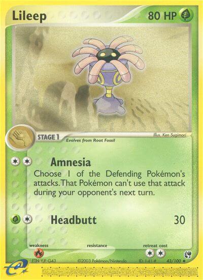 Lileep Pokemon Kaart