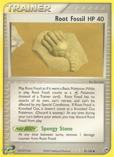 Root Fossil Pokemon Kaart