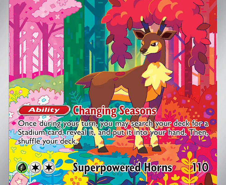Sawsbuck Pokemon Kaart