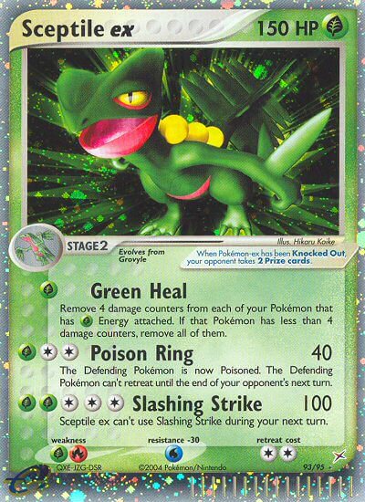 Sceptile ex Pokemon Kaart