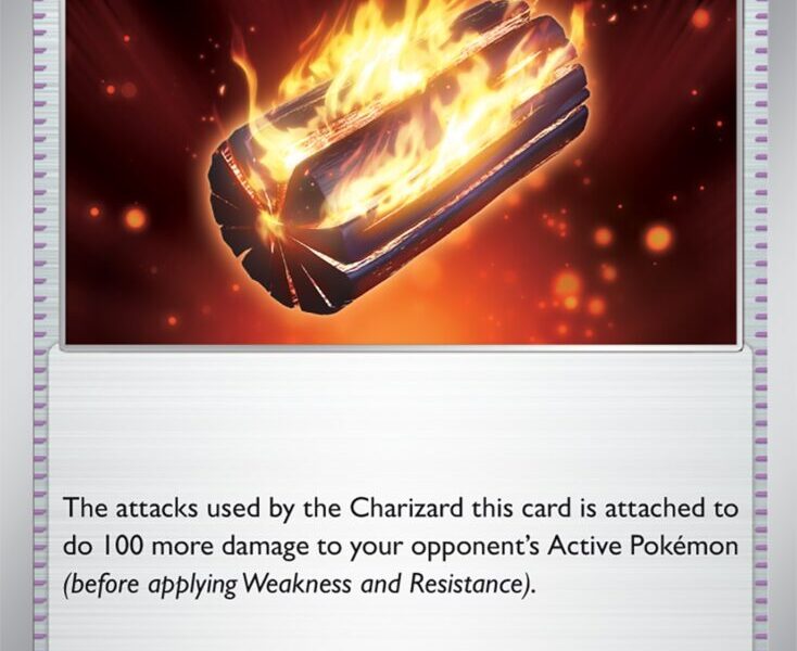 Scorching Charcoal Pokemon Kaart