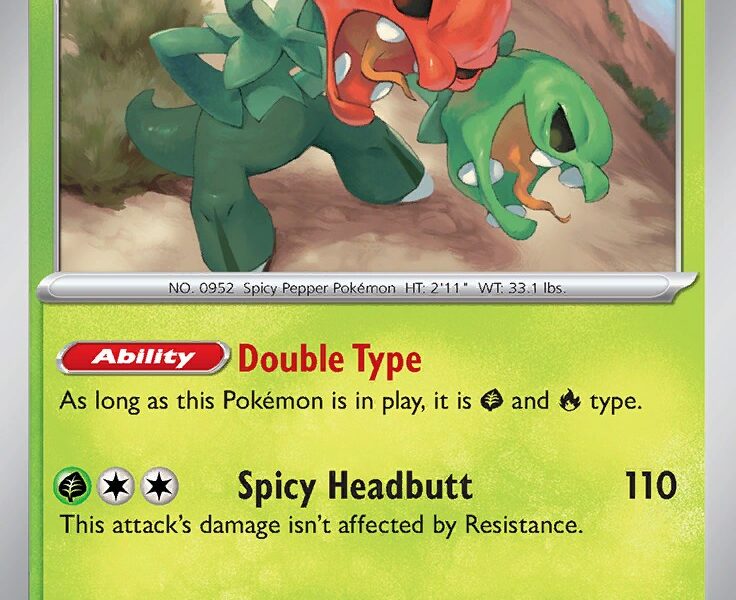 Scovillain Pokemon Kaart