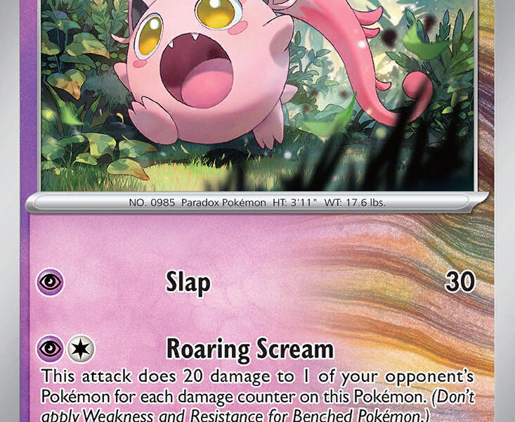 Scream Tail Pokemon Kaart