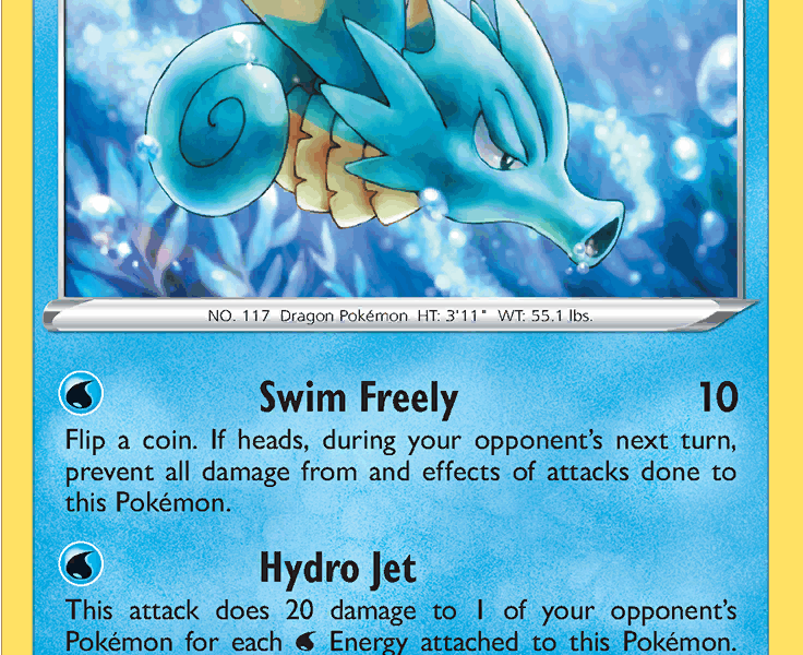 Seadra Pokemon Kaart