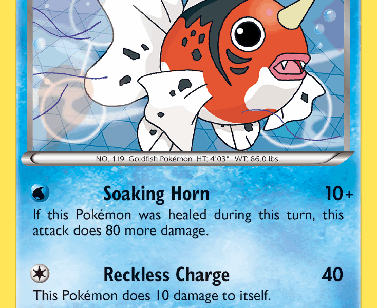 Seaking Pokemon Kaart