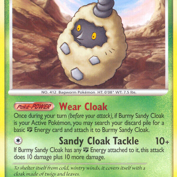 Burmy Sandy Cloak Pokemon Kaart