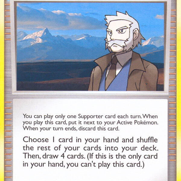Professor Rowan Pokemon Kaart