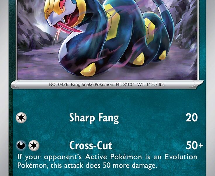 Seviper Pokemon Kaart