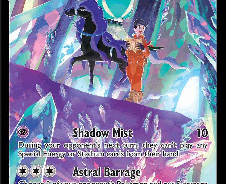 Shadow Rider Calyrex V Pokemon Kaart