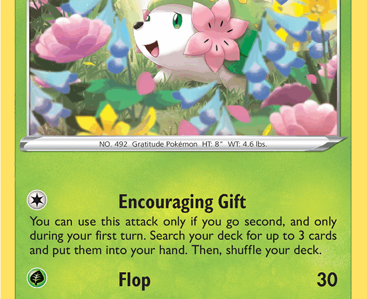 Shaymin Pokemon Kaart