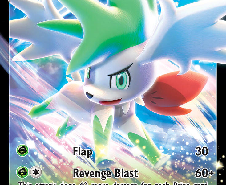 Shaymin V Pokemon Kaart