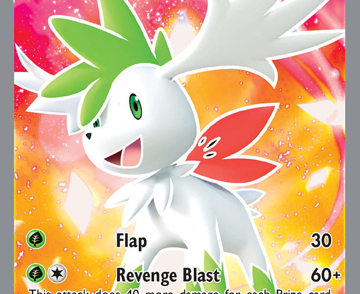 Shaymin V Pokemon Kaart