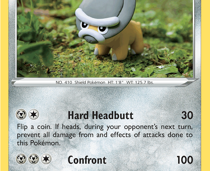 Shieldon Pokemon Kaart