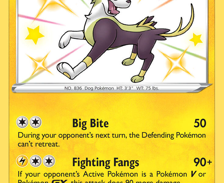 Boltund Pokemon Kaart