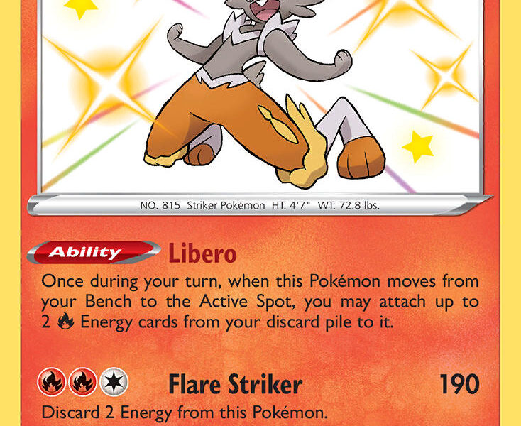 Cinderace Pokemon Kaart