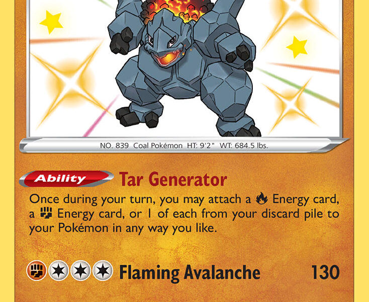 Coalossal Pokemon Kaart