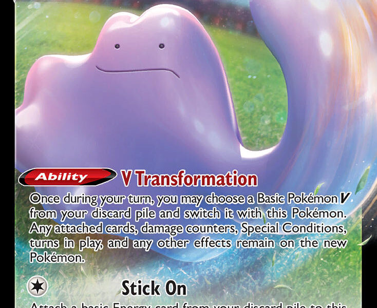 Ditto V Pokemon Kaart