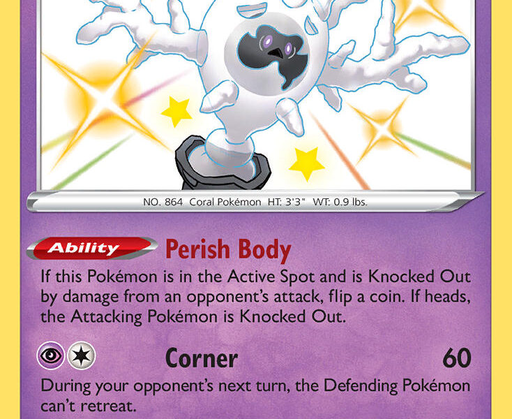 Galarian Cursola Pokemon Kaart