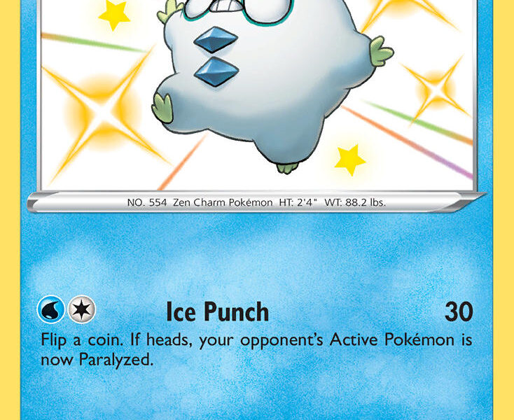 Galarian Darumaka Pokemon Kaart