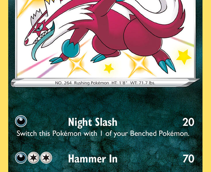 Galarian Linoone Pokemon Kaart
