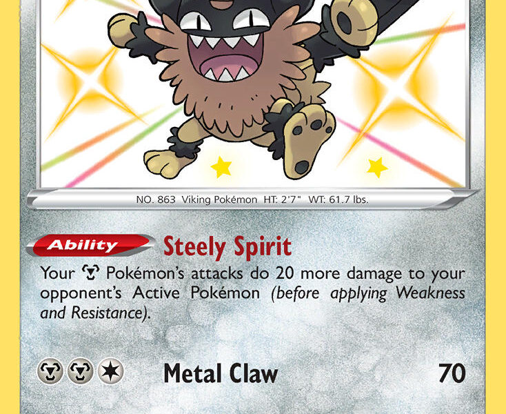 Galarian Perrserker Pokemon Kaart