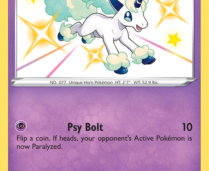 Galarian Ponyta Pokemon Kaart