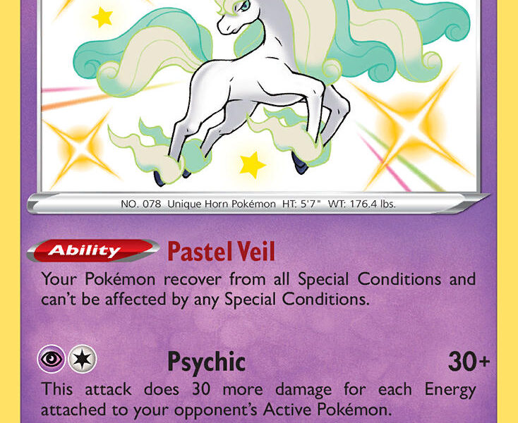 Galarian Rapidash Pokemon Kaart
