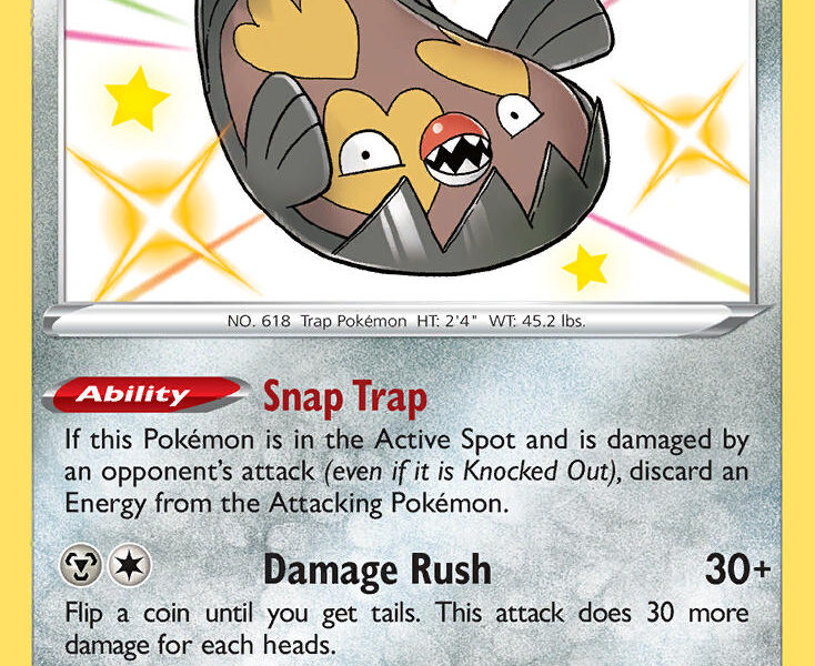 Galarian Stunfisk Pokemon Kaart