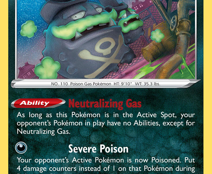 Galarian Weezing Pokemon Kaart