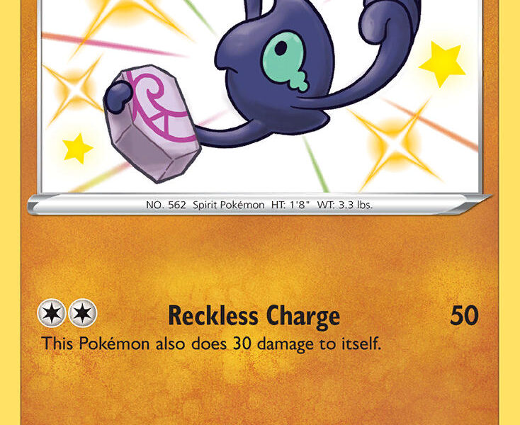 Galarian Yamask Pokemon Kaart