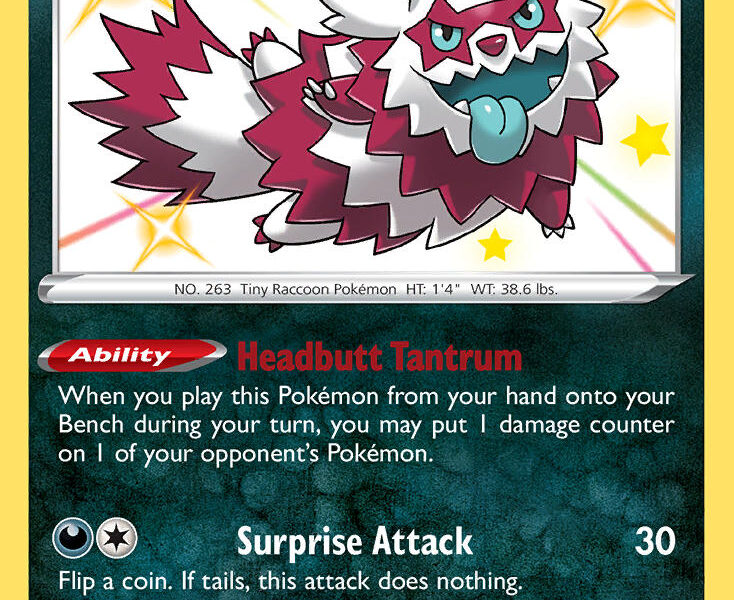 Galarian Zigzagoon Pokemon Kaart