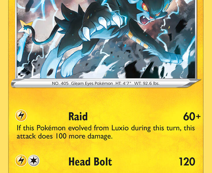 Luxray Pokemon Kaart