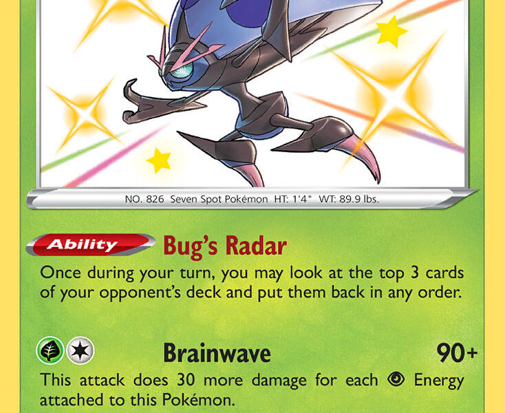 Orbeetle Pokemon Kaart
