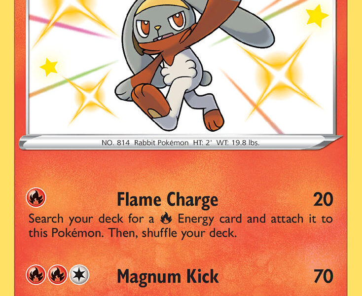 Raboot Pokemon Kaart