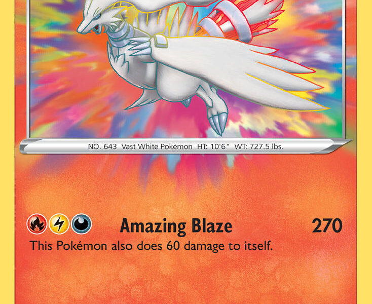 Reshiram Pokemon Kaart