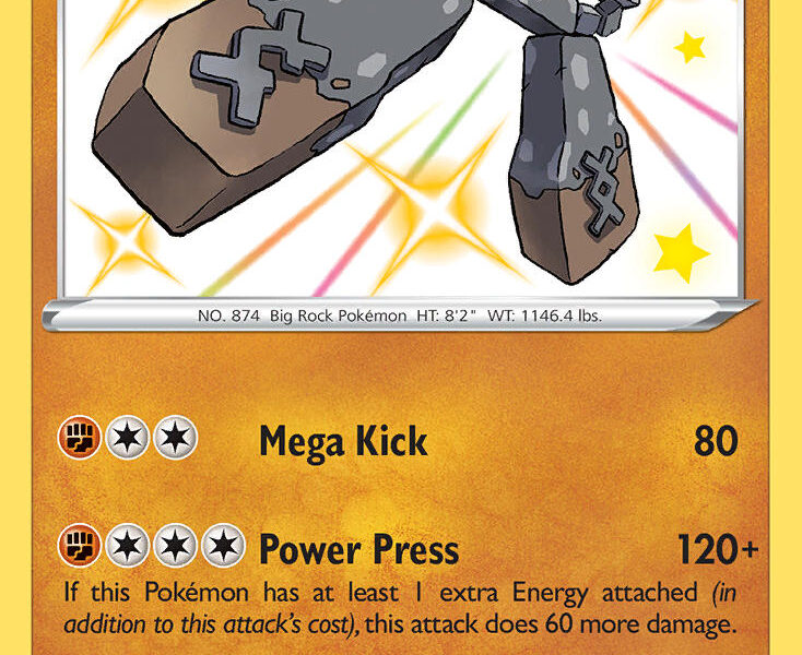 Stonjourner Pokemon Kaart